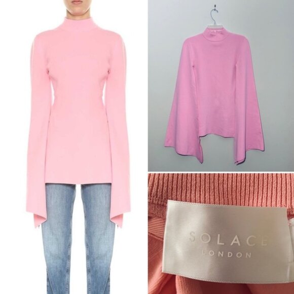 Solace London Pink Adelia Top Size 2 - Picture 1 of 5
